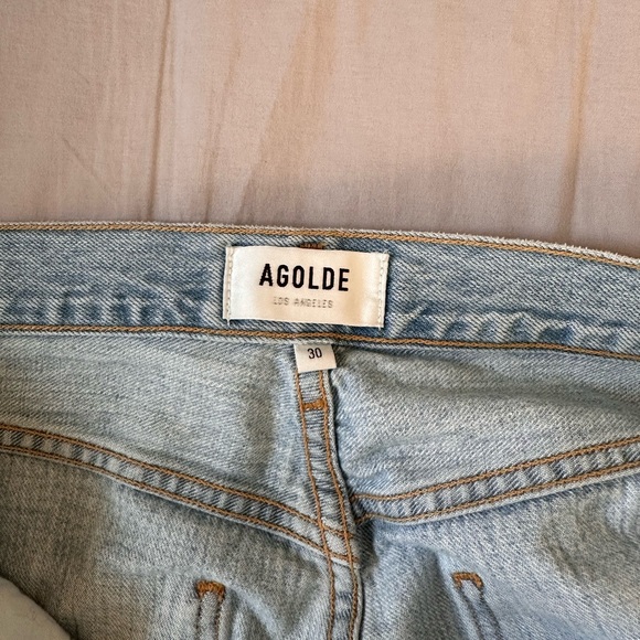 Agolde High Rise Riley Cropped Jeans - Picture 6 of 10